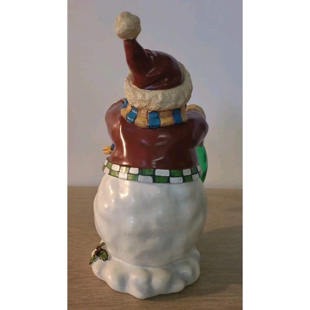 Snowman Salt and Pepper Holder Shakers Christmas Bulbs Magnetic